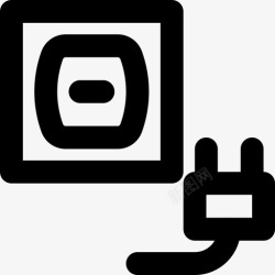 插座v110v插座设备小工具图标高清图片