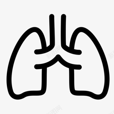 肺内脏医学图标图标