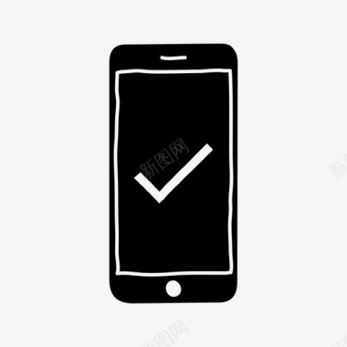 iphone复选标记选中标记设备图标图标
