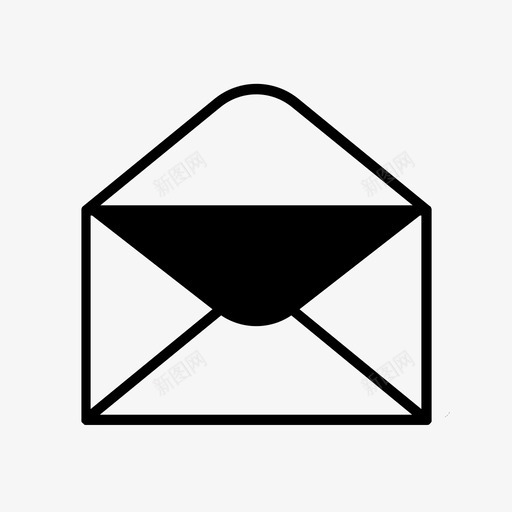 信信封打开的信封图标svg_新图网 https://ixintu.com 信 信封 打开的信封 留言 邮件