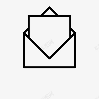 信件邮件时事通讯图标图标