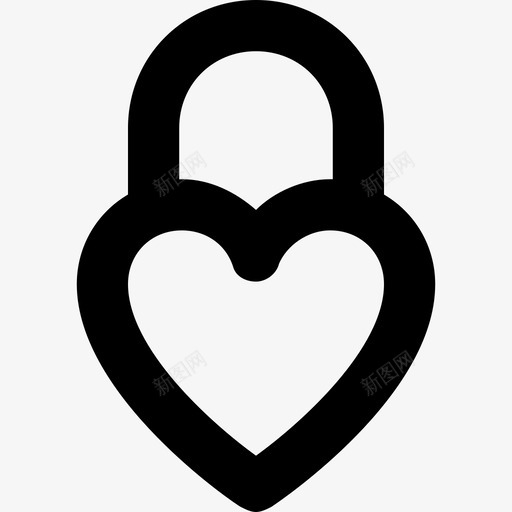 心锁爱的灵感隐私图标svg_新图网 https://ixintu.com 一套线要素图标 心锁 浪漫 爱的灵感 秘密的感觉 隐私