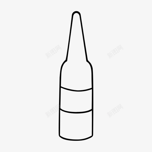 啤酒瓶酒精饮料图标svg_新图网 https://ixintu.com 啤酒瓶 手绘 素描 酒精 食品 饮料