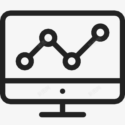 屏幕分析图表图标svg_新图网 https://ixintu.com 分析 利润 图表 屏幕 监视器