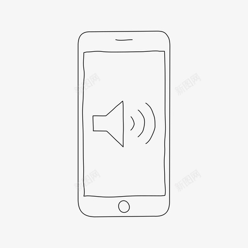 iphone音频设备屏幕图标svg_新图网 https://ixintu.com iphone音频 屏幕 扬声器 设备