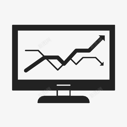 计算机分析图表基金图标svg_新图网 https://ixintu.com 图表 基金 统计 计算机分析