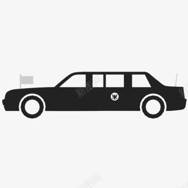 总统轿车总统豪华轿车凯迪拉克图标图标