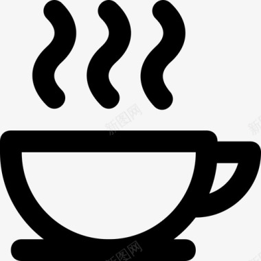 咖啡杯马克杯商店图标图标
