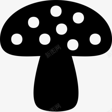 蘑菇真菌毒菌图标图标