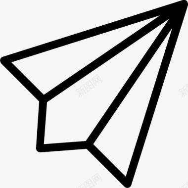 纸飞机邮件信息图标图标