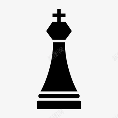 国王黑棋象棋图标图标
