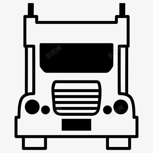 卡车送货卡车物流图标svg_新图网 https://ixintu.com 卡车 卡车运输 物流 车辆 运输 送货卡车