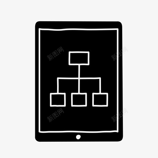 ipad站点地图图表设备图标svg_新图网 https://ixintu.com ipad站点地图 图表 屏幕 设备