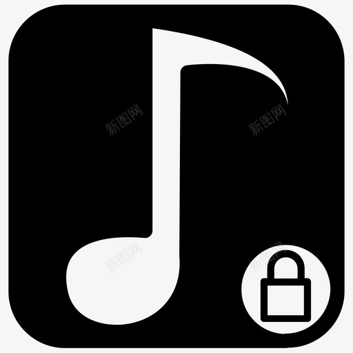 音乐锁定歌曲锁定音量锁定图标svg_新图网 https://ixintu.com 媒体播放器锁定 歌曲锁定 音乐锁定 音量锁定
