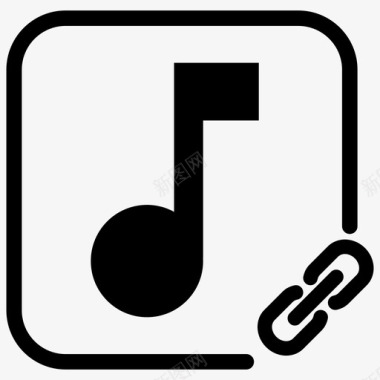 音乐链接连接音乐网站图标图标