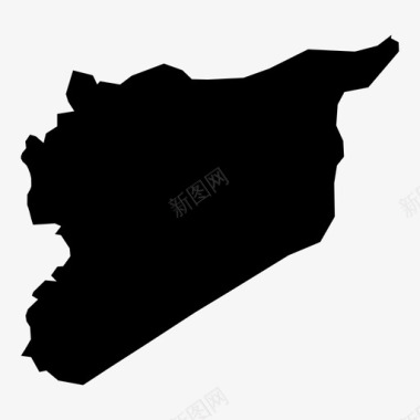 叙利亚国家地理图标图标