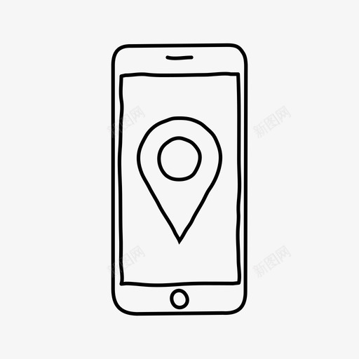 iphone方向设备地图图标svg_新图网 https://ixintu.com iphone方向 地图 屏幕 设备