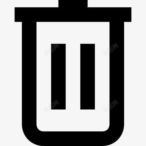 垃圾桶回收一套线要素图标svg_新图网 https://ixintu.com 一套线要素图标 回收 垃圾桶