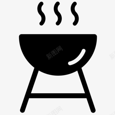 烧烤牛肉烹饪图标图标