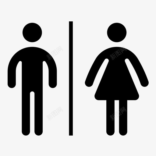 厕所浴室男人图标svg_新图网 https://ixintu.com 厕所 女人 浴室 男人 购物 需要