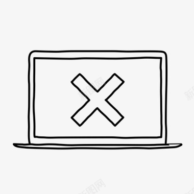 笔记本电脑x取消设备图标图标