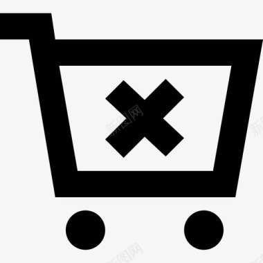 取消购物车从购物车中删除电子商务图标图标