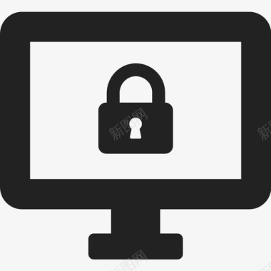 桌面锁定桌面安全桌面加密图标图标