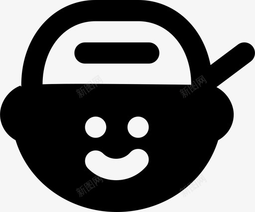 孩子帽子表情符号图标svg_新图网 https://ixintu.com 孩子 帽子 漂亮图标表情mdsolid 脸 表情 表情符号