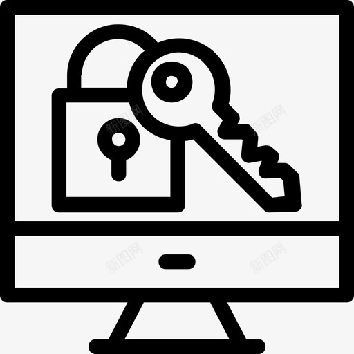 安全访问钥匙图标svg_新图网 https://ixintu.com 安全 搜索引擎优化和营销 登录 访问 钥匙 锁