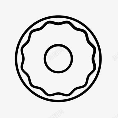 百吉饼甜甜圈食物图标图标