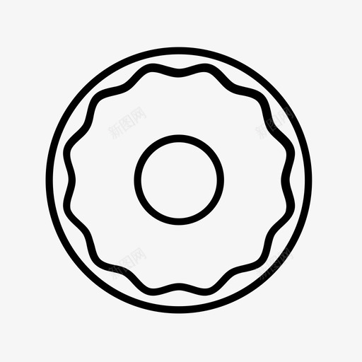 百吉饼甜甜圈食物图标svg_新图网 https://ixintu.com 午餐 甜甜圈 百吉饼 零食 食物