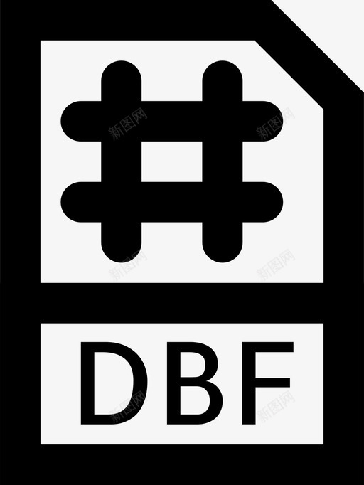 dbf文件文档扩展名图标svg_新图网 https://ixintu.com dbf文件 smashicons文件类型mdoutline 扩展名 文档 格式