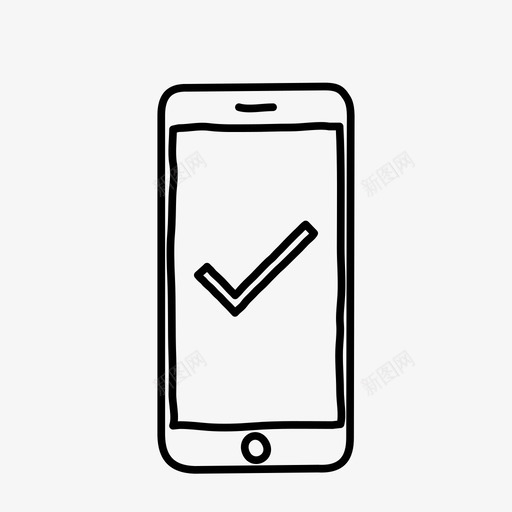 iphone检查设备手绘图标svg_新图网 https://ixintu.com iphone检查 屏幕 手绘 设备