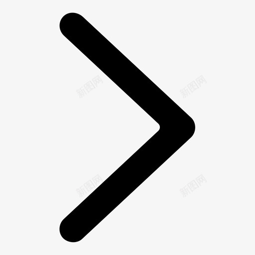 右箭头V形下一个图标svg_新图网 https://ixintu.com V形 ui 下一个 右箭头 箭头