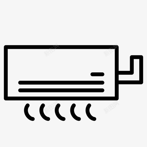 空调气候控制冷图标svg_新图网 https://ixintu.com 冷 气候控制 空调 空调系列