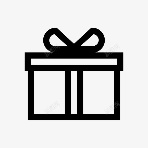 礼品盒圣诞节礼物图标svg_新图网 https://ixintu.com 圣诞节 惊喜 礼品盒 礼物