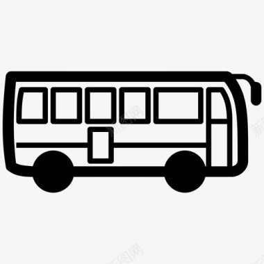 巴士城市巴士校车图标图标