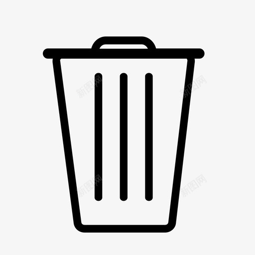垃圾箱桌面回收图标svg_新图网 https://ixintu.com 回收 垃圾箱 桌面 移除