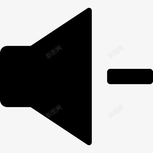 减小音量扬声器声音图标svg_新图网 https://ixintu.com web和ui图标 减小音量 声音 扬声器 语音