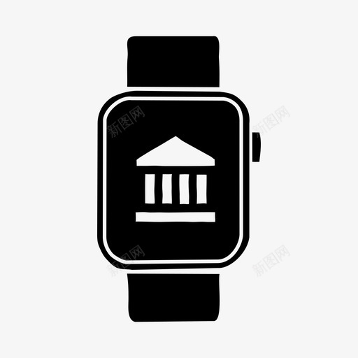 applewatch银行业务applewatch设备图标svg_新图网 https://ixintu.com applewatch applewatch银行业务 屏幕 设备 货币