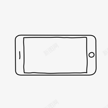 横向iphone设备屏幕图标图标