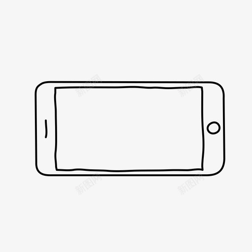 横向iphone设备屏幕图标svg_新图网 https://ixintu.com 屏幕 智能手机 横向iphone 设备