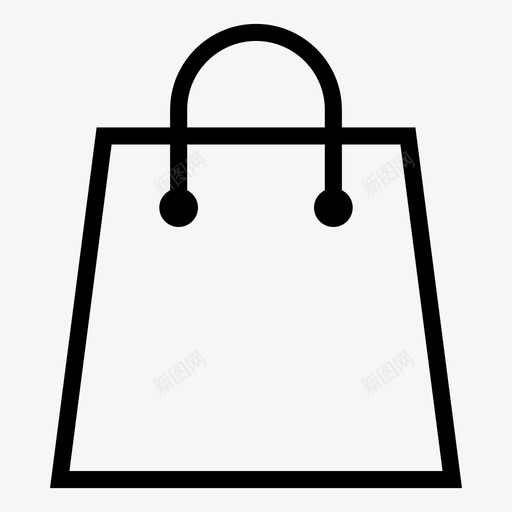 购物袋零售销售图标svg_新图网 https://ixintu.com 商店 电子商务 购物袋 销售 零售