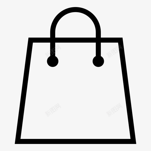 购物袋零售销售图标svg_新图网 https://ixintu.com 商店 电子商务 购物袋 销售 零售