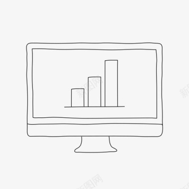 桌面条形图分析条形图图标图标