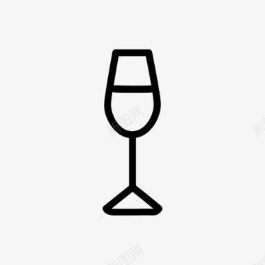 白葡萄酒酒饮料图标图标