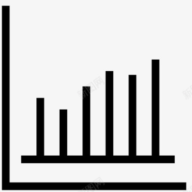 统计条形图财务图图标图标