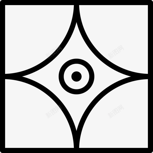 眨眼抽象眼睛图标svg_新图网 https://ixintu.com 几何 多边形 抽象 抽象几何形状 眨眼 眼睛