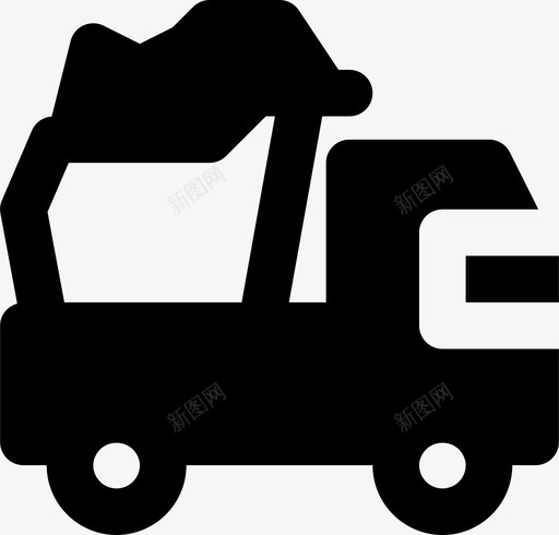 自卸卡车运输车辆图标svg_新图网 https://ixintu.com smashicons运输md固体 自卸卡车 车辆 运输