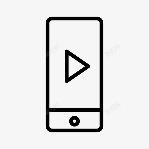 iphoneplay设备媒体图标svg_新图网 https://ixintu.com iphoneplay 媒体 屏幕 设备
